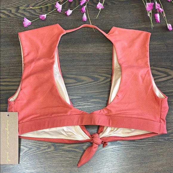Niyama Sol Knotty Bra, Retro Red, L/XL - Picture 6 of 13